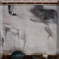 A07. Framed abstract artwork. 42&rdquo;h x 62&rdquo;w 